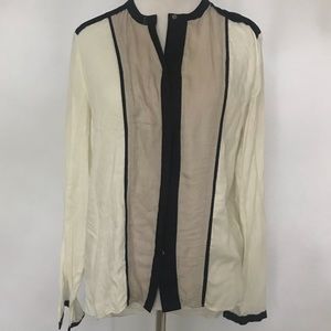 Helmut Lang Long Sleeve Button-Up Top Sz S/P